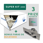 Kit de instalare DELUX pentru 3 prize de aspiratie