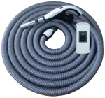Furtun On/Off Ø35 mm pentru aspirație centralizată - Buton On/Off, Rotativ 360°, 9 m